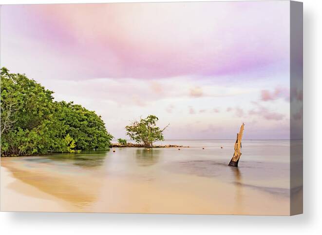 Skyline Canvas Print featuring the photograph Mayan Sea by Silvia Marcoschamer