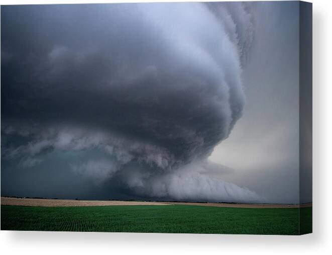 Mesocyclone Canvas Print featuring the photograph Mesocyclone by Wesley Aston