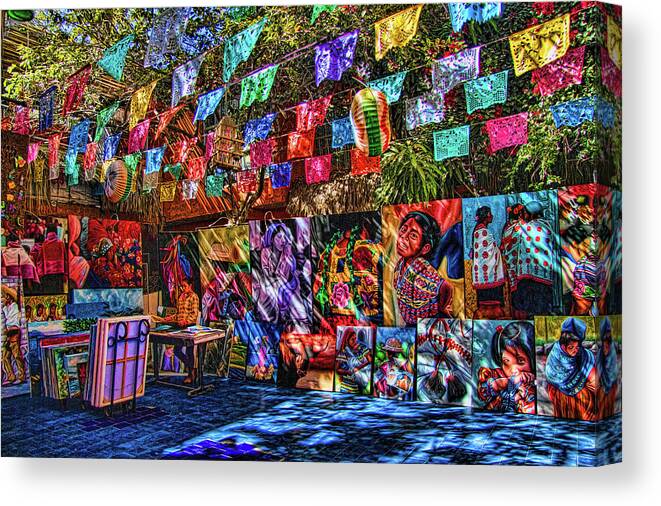 San Jose Del Cabo Canvas Print featuring the photograph Mexican Art Store by David Smith