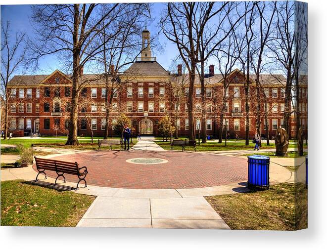 Miami University Canvas Print featuring the photograph Miami of Ohio University by Paul Lindner
