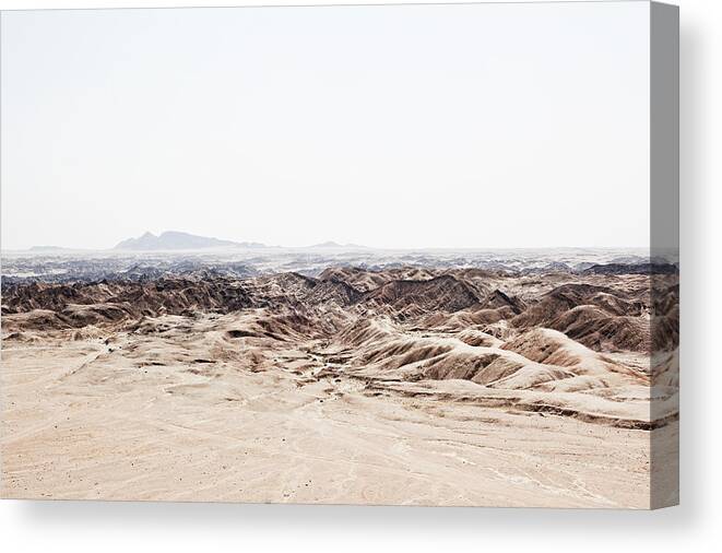 Tranquility Canvas Print featuring the photograph Moon Landscape Near Swakopmund, Namibia by Bjarte Rettedal