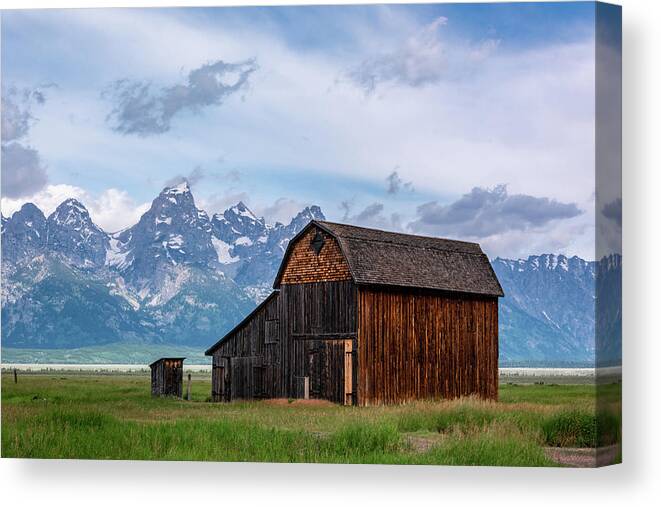 John Moulton Canvas Print featuring the photograph This is not the barn you seek by Douglas Wielfaert