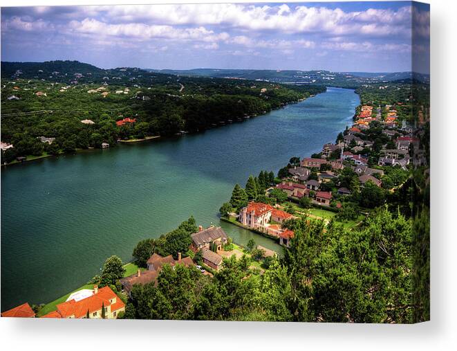 Scenics Canvas Print featuring the photograph Mount Bonnell Park & View by Metschan
