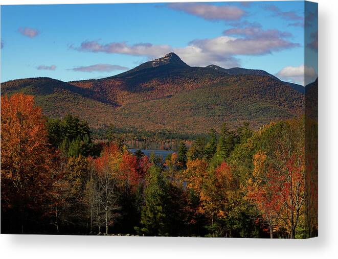 Chocorua Fall Colors Canvas Print featuring the photograph Mount Chocorua New Hampshire by Jeff Folger