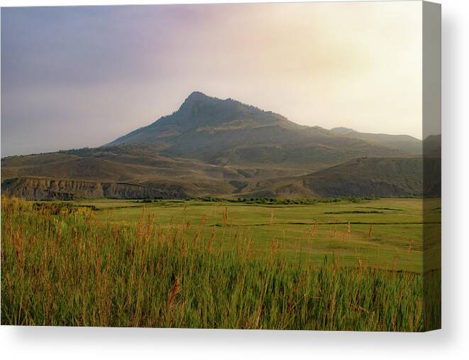 Mountain Canvas Print featuring the photograph Mountain Sunrise by Nicole Lloyd