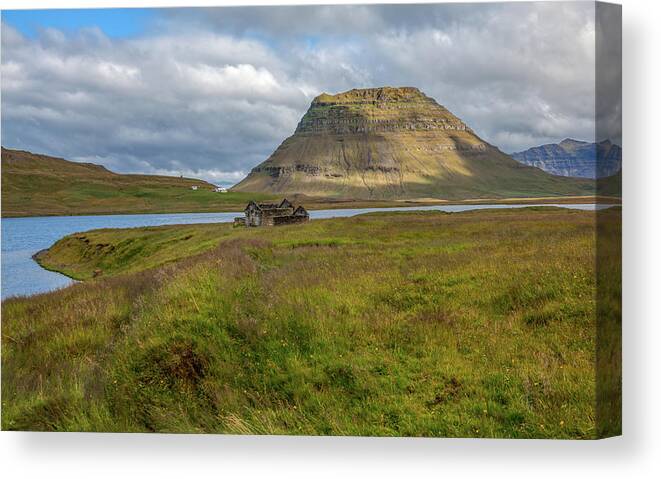 David Letts Canvas Print featuring the photograph Mountain Top of Iceland by David Letts