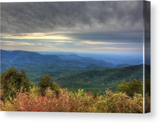 Mountains Canvas Print featuring the photograph Mountain View by Gerald Adams