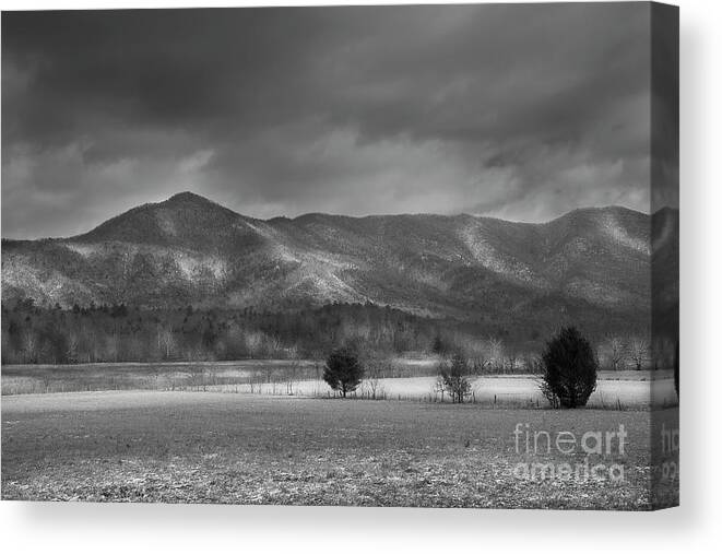 Smoky Mountains Canvas Print featuring the photograph Mountain Weather by Mike Eingle