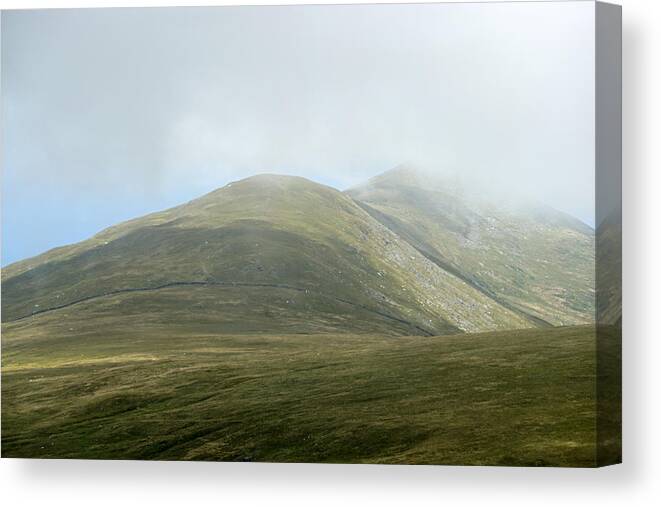 Snaefell Canvas Print featuring the photograph mountains on the isle of Man by Jolly Van der Velden