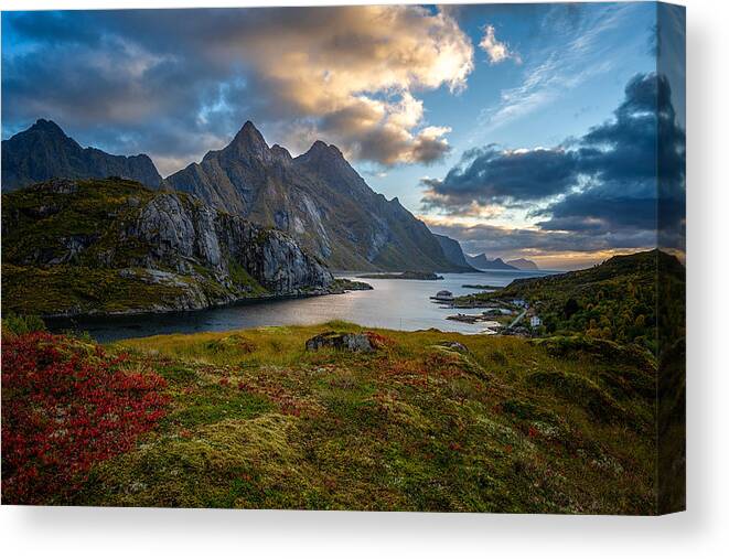 View Canvas Print featuring the photograph Mrvallspollen, Norway by Benton Murphy