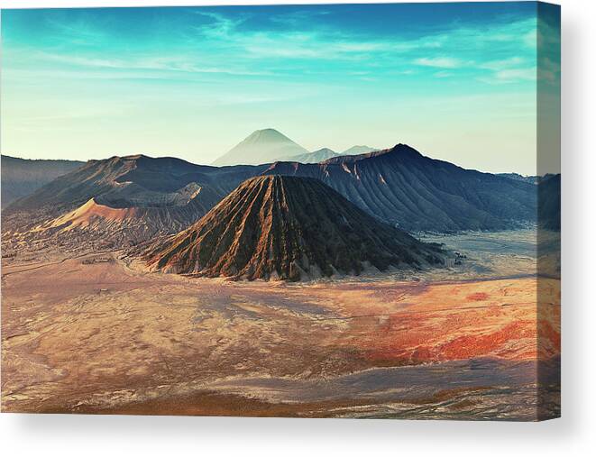 Outdoors Canvas Print featuring the photograph Mt. Bromo, Indonesien Close-up by Daniel Osterkamp