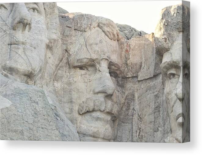 Mt Rushmore Canvas Print featuring the photograph Mt Rushmore, Roosevelt by Susan Jensen
