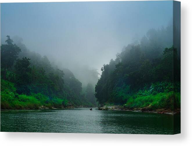 Environment Canvas Print featuring the photograph My Lonely Planet. by Md. Arifuzzaman