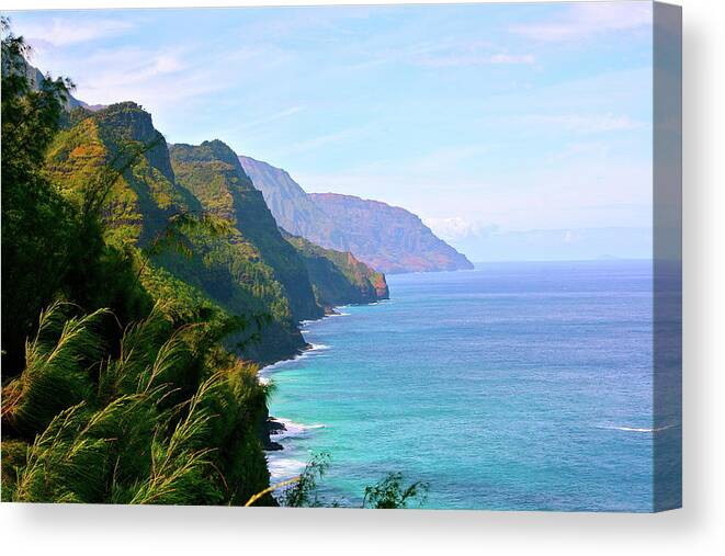 Nā Pali Coast State Park Canvas Print featuring the photograph Napali by Sean M. Murphy Photography
