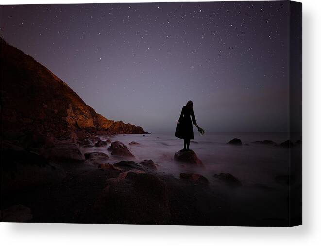 Stars Canvas Print featuring the photograph Night Time by Martin Marcisovsky