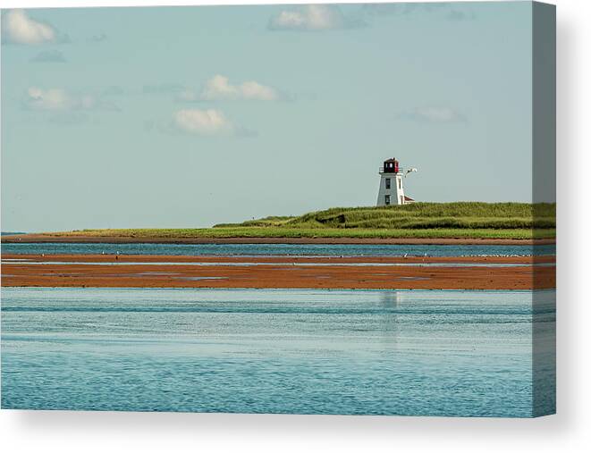 Prince Edward Island Canvas Print featuring the photograph Northport Lighthosue by Douglas Wielfaert