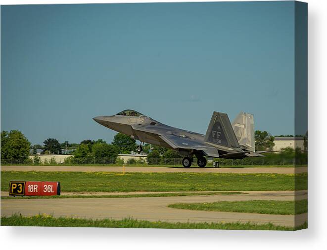 Fighter Canvas Print featuring the photograph Nose Coming Down by Laura Hedien