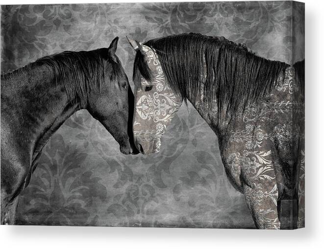 Black And White Canvas Print featuring the photograph Not Always Black and White by Mary Hone