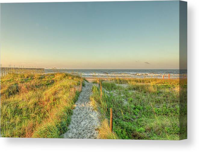 Photographs Canvas Print featuring the photograph Ocean Isle Beach Sunrise by Donna Twiford