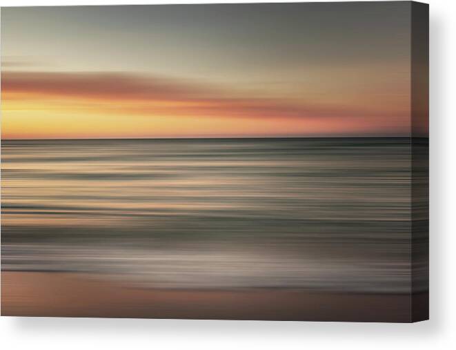 Ocean Sunrise Canvas Print featuring the photograph Ocean Sunrise by Wiff Harmer