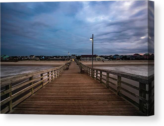 Oak Island Canvas Print featuring the photograph Oceancrest by Nick Noble