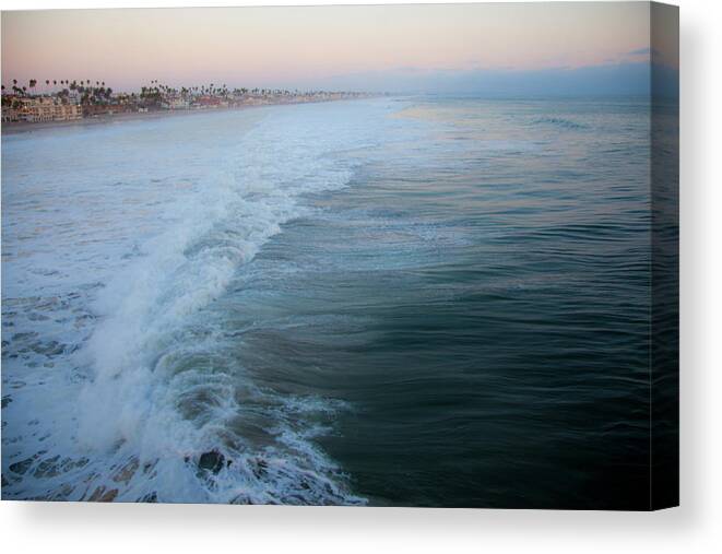 Big Wave Canvas Print featuring the photograph Oceanside California Big Wave Surfing 4 by Catherine Walters