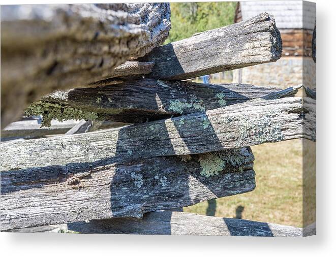 Fence Canvas Print featuring the photograph Oconaluftee Fence by Joe Leone