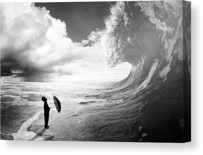 Water Canvas Print featuring the photograph Oh Boy... by Pristine Clothes