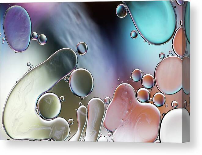 Oil Canvas Print featuring the photograph Oil And Water by Mandy Disher
