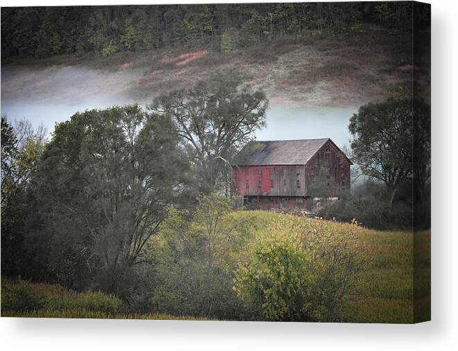 Old Barn Canvas Print featuring the photograph Old Barn by Michelle Wittensoldner
