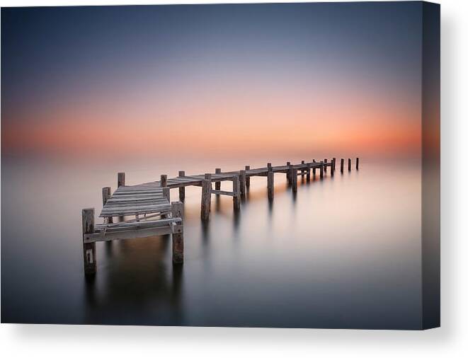 Jetty Canvas Print featuring the photograph Old Pier II by Jose Beut