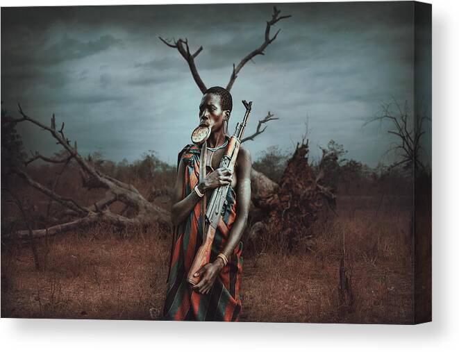 Ethiopia Canvas Print featuring the photograph Omo by Svetlin Yosifov