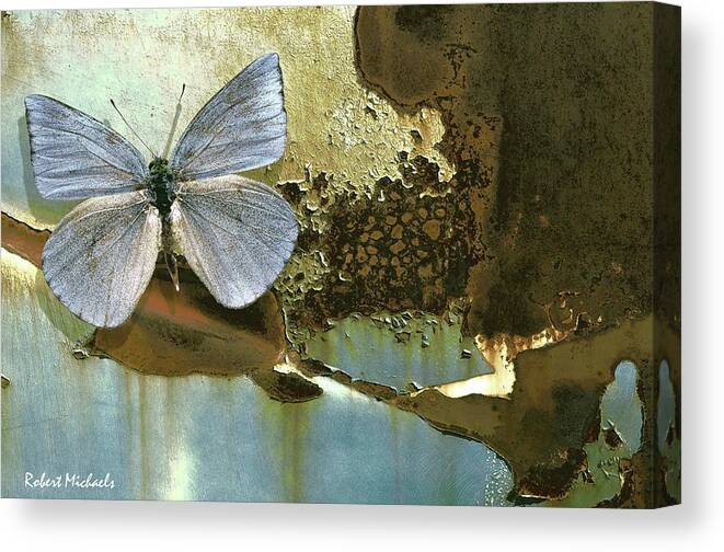 Butterfly Canvas Print featuring the photograph Organic Butterfly by Robert Michaels