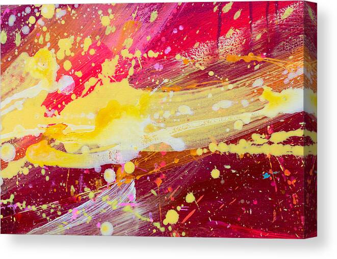 Abstractartistic Canvas Print featuring the photograph Original Oil Painting On Canvas. Sky by Dmytro Synelnychenko