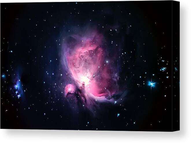 Orio Canvas Print featuring the photograph Orion Nebula by Andrea Auf Dem Brinke