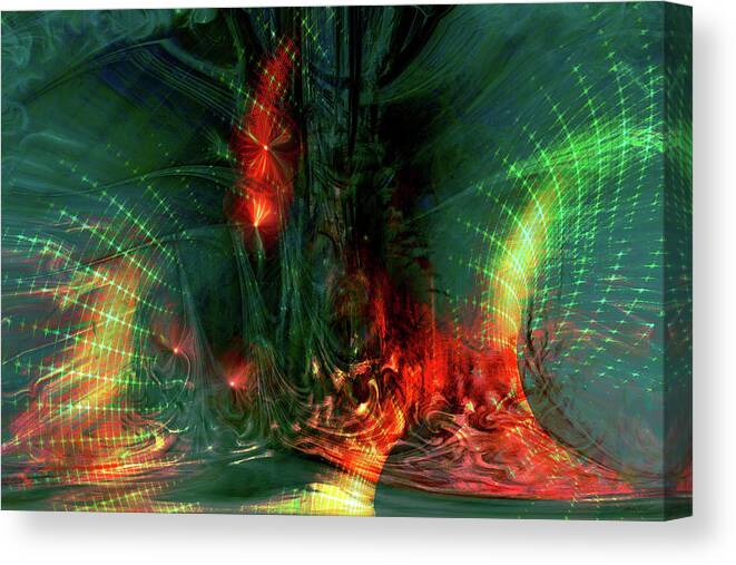 Other Dimensions Canvas Print featuring the digital art Other Dimensions by Linda Sannuti
