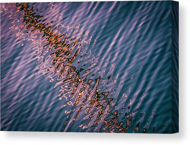 Painted On Water 20 Canvas Print featuring the photograph Painted On Water 20 by Anita Vincze
