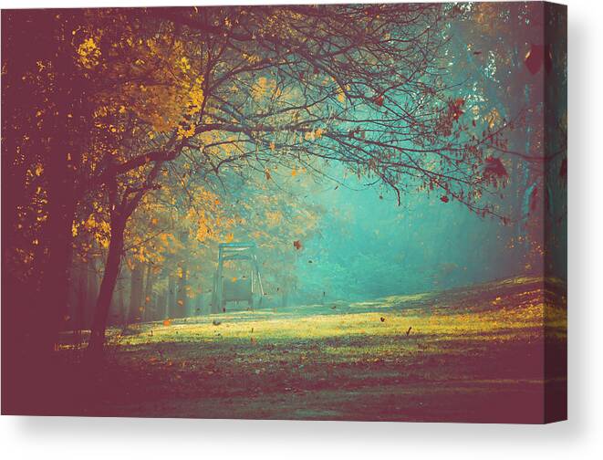 Teal Canvas Print featuring the photograph Painted Sunrise by Michelle Wermuth