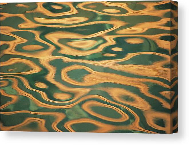 Outdoors Canvas Print featuring the photograph Pattern Water Reflection by Tony Sweet