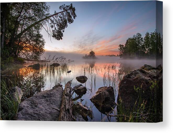 Peaceful Canvas Print featuring the photograph Peaceful Morning by Keller