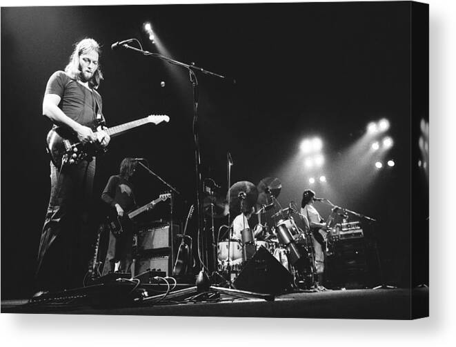 Concert Canvas Print featuring the photograph Pink Floyd Performs At Pavillon De by Daniel Simon Concert Canvas Print featuring the photograph Pink Floyd Performs At Pavillon De by Daniel Simon