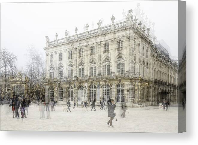 Surreal Canvas Print featuring the photograph Place Stanislas by Gilbert Claes