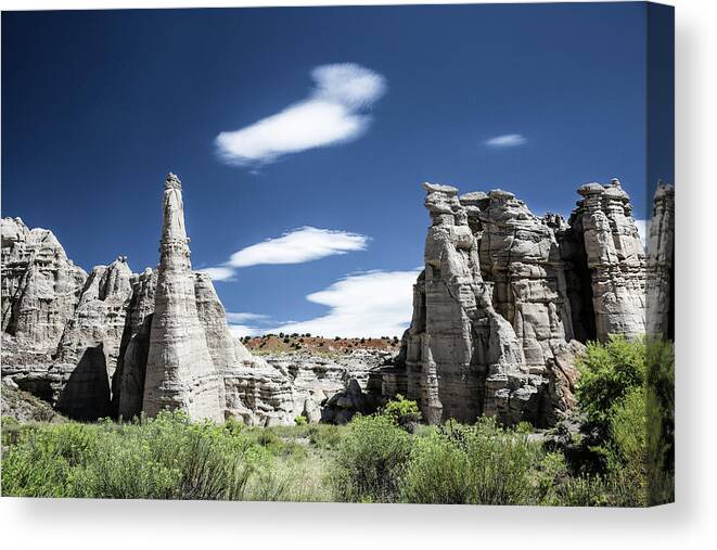 Plaza Blanca Canvas Print featuring the photograph Plaza Blanca by Candy Brenton