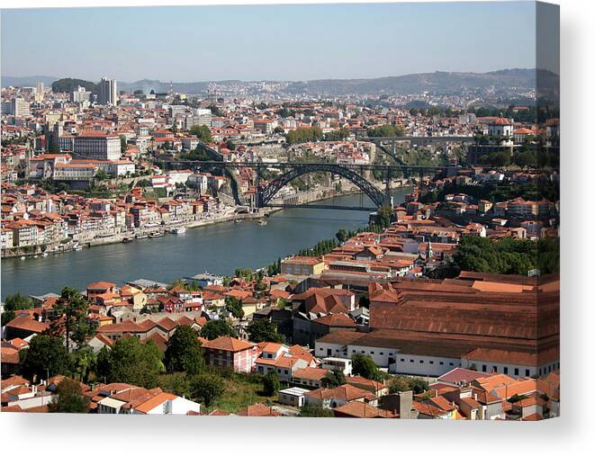 Built Structure Canvas Print featuring the photograph Porto by Luisportugal