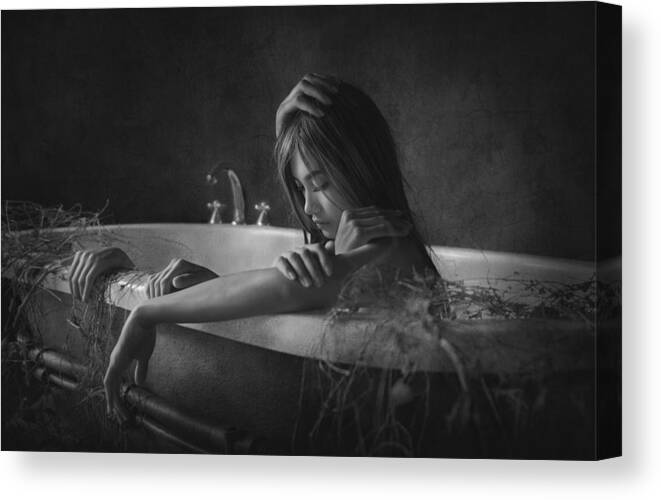 Conceptual Canvas Print featuring the photograph Private Room 3 by Sebastian Kisworo