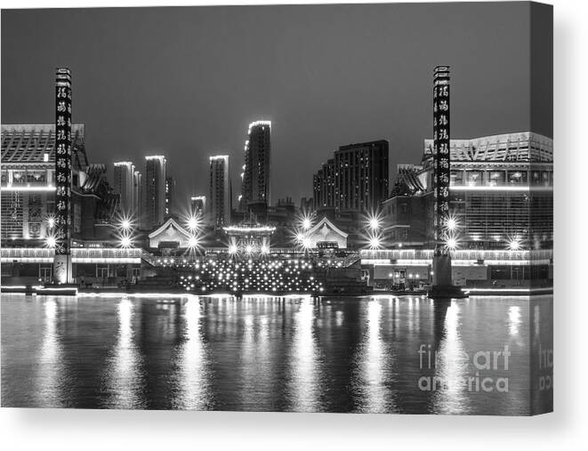 Old Town Canvas Print featuring the photograph Qujingde Garden by Iryna Liveoak