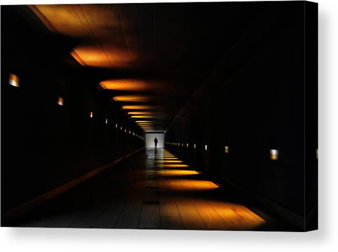 Underground Canvas Print featuring the photograph Radioactive by Samanta
