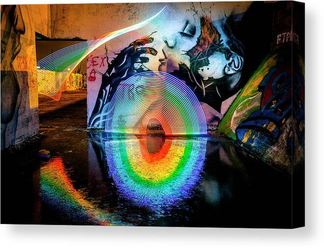 Belgium Canvas Print featuring the photograph Rainbow Diva by Say Jes To Adventure - Jessica Meyer
