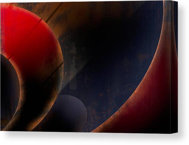 Shapes Canvas Print featuring the photograph Red Curves by Greetje Van Son