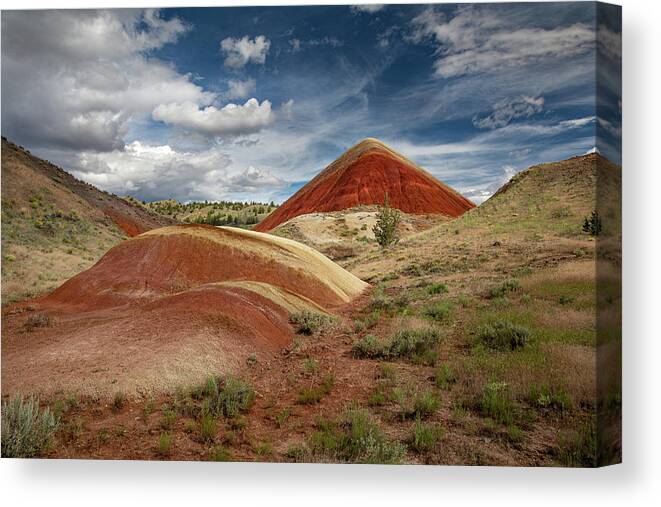 High Desert Canvas Print featuring the photograph Red Hill by Greg Waddell